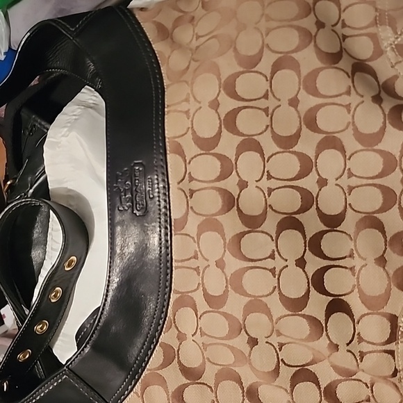 Pre-loved Large Coach Saddle Bag purse w/ Dustbag - Picture 1 of 11